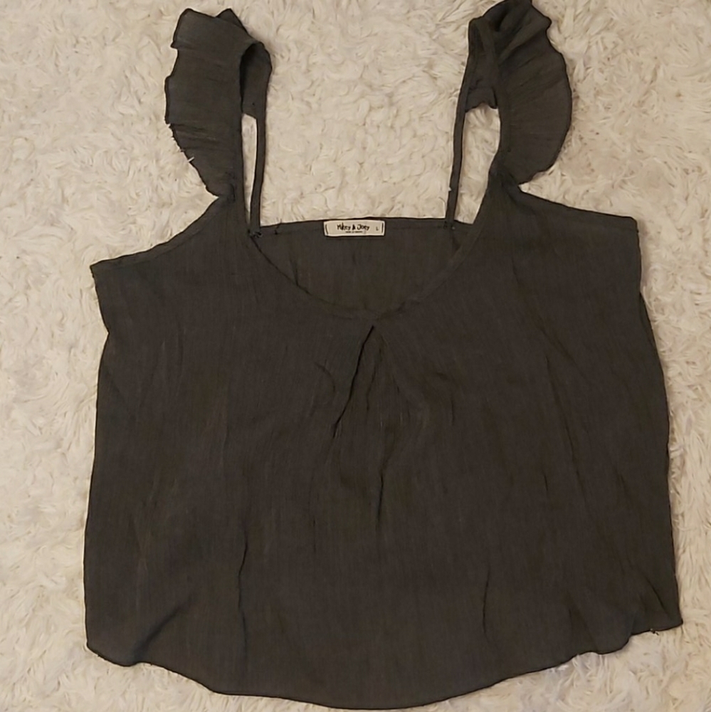 Ruffle Sleeve Tank